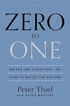 Portada de Zero to One, de Peter Thiel